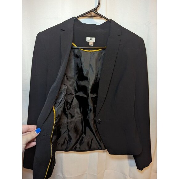 Worthington Blazer Women's Size 8 Black Business Single Button Jacket RN# 93677 - Picture 6 of 15